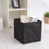Mioli Decor Črna tekstilna škatla za shranjevanje 30x30x30 cm – | Shoptok.si