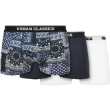 UC Men Organic Boxer Shorts 3-Pack Scarf Navy+Navy+White