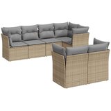  7-dijelni set vrtnih sofa od poliratana s jastucima bež | shoptok.hr