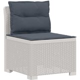  Dvosjedni vrtni sofa s jastucima u ratan izgledu PP Bijela | shoptok.hr