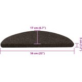  Samoljepljivi otirači za stepenice 30 kom antracit 56x17x3 cm | shoptok.hr