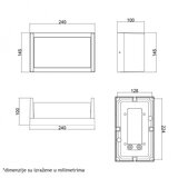  LED SVETILJKA W13305 12W 4000K IP54 BELA | Eponuda.com