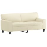  3-dijelni set sofa s jastucima krem od umjetne kože | shoptok.hr