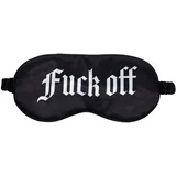 Ouch! - satenska maska za oči s natpisom "Fuck Off" (crna)