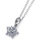 Oliver Weber subtle 925ag crystal srebrni lančić sa belim swarovski kristalnim priveskom ( 61137r ) | ePonuda.com