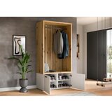 Stylife PREDSOBA bela, hrast artisan | Shoptok.si