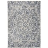 vidaXL Vanjski tepih ravnog tkanja 120 x 170 cm plavi s uzorkom Cijene