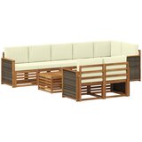  Setovi sofa Čvrsto drvo akacije | shoptok.hr
