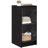 vidaXL Strani šal Črni hrast 35 x 37 x 76 cm Konstruiran les | Shoptok.si