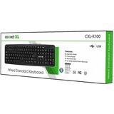 Connect Xl Tastatura sa Qwerty rasporedom, USB, crna boja - CXL-K100 | ePonuda.com