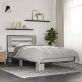  Okvir za krevet boja hrasta 100x200cm konstruirano drvo i metal | shoptok.hr