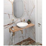 Sapho Ploča za ispod umavionika od punog hrasta u prirodnoj boji 100x36 cm Woody – | shoptok.hr