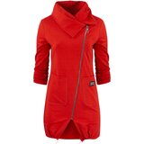 Pri Thin long sweatshirt with a diagonal zipper and a BEATA neck warmer | shoptok.hr