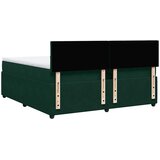  Krevet s oprugama i madracem tamnozeleni 200x200 cm baršunasti | shoptok.hr