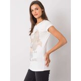 ex moda T-shirt EM-TS-ES-21-533.16-ecru | Shoptok.si