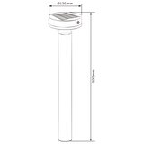  LED solarna lampa sa senzorom GWINEA LED/4,5W/3,7V 2000 mAh 50 cm IP44 crna | Eponuda.com
