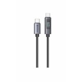 Swissten kabel LED indikator, USB-C/USB-C 1,5 m, 60W, tekstilni crni | shoptok.hr