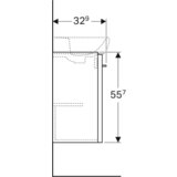 Geberit Ormarić Selnova Square 39,6x55,7x22,6 500.183.01.1
