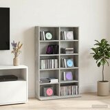 Cd ormar Betonska siva 65 x 23,5 x 97,5 cm Konstruirano drvo | shoptok.hr