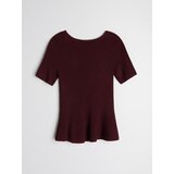 Sinsay Bluza u stilu pulovera s viskozom i volanom | shoptok.hr