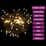  61-dijelni set božićnih kuglica s vrhom 150 LED bijelo-sivi | shoptok.hr