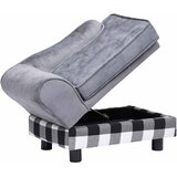 SOFA za pse siva 57 x 34 x 36 cm plišana | shoptok.hr