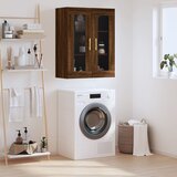 Maison Chic Stenska omarica - Zidna omarica rjav hrast 69,5x34x90 cm iu496, (22062961) | Shoptok.si