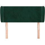  Uzglavlje s ušima tamnozeleno 103x23x78/88 cm baršunasto | shoptok.hr