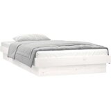  Okvir za krevet bijeli 100 x 200 cm od masivnog drva | shoptok.hr