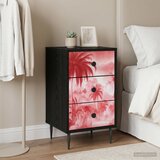  Noćni ormar AACHEN Crni hrast 36 x 33 x 61 cm Konstruirano drvo | shoptok.hr