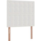vidaXL otomanski okvir kreveta s madracem bijela 90x200cm umjetna koža | shoptok.hr