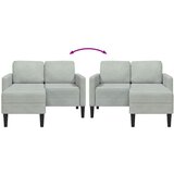 SOFA 2-sjed s ležaljkom u obliku slova L svijetlo siva 125 cm | shoptok.hr