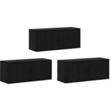  Zidni TV ormar set Zidne 3 pcs Crni hrast 100 x 34,5 x 40 cm | Eponuda.com