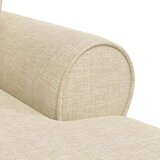  Ležaljka s suknjom s jastukom Krema 91 x 157 x 91 cm tkanina | shoptok.hr