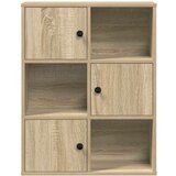 vidaXL Knjižna omara sonoma hrast 60x24x76,5 cm inženirski les | Shoptok.si