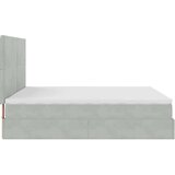 vidaXL okvir kreveta s madracima svijetlosivi 200x200cm baršunasti | shoptok.hr