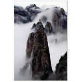  Slika - High Mountains in Mist (1-part) - Landscape of Clouds Amid Rocks 40x60 Standard | shoptok.hr