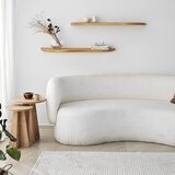 Kalune Design Police u setu 2 kom od punog hrasta u prirodnoj boji 100 cm Wavy – | shoptok.hr