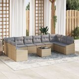  Vrtni kauč set Set od 11 Siva Metalni okvir Vrtni kauč | shoptok.hr