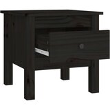  Bočni stolići 2 kom crni 40 x 40 x 39 cm od masivne borovine | shoptok.hr