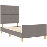  Krevetna konstrukcija Sivo-smeđa 80 x 200 cm tkanina | shoptok.hr
