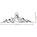 WALLXPERT Zidna dekoracija Everest, 119,5x37 cm, 1,2 mm, Crna | Eponuda.ba