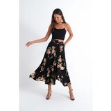 Cool & Sexy Women's Black-Powder Asymmetrical Skirt LV81 | Shoptok.si
