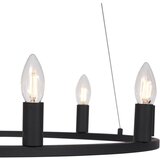 QAZQA Industrijska viseča svetilka črna 7-luči - Knight | Shoptok.si