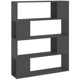 vidaXL Ormarić za knjige / sobna pregrada sivi 100 x 24 x 124 cm | shoptok.hr
