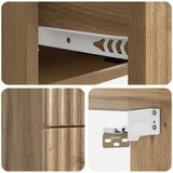  Noćni ormarić za montažu na zid 2 kom. Hrast artisan | shoptok.hr