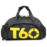 Smania vodoodporna športna torba sportpack - črno-rumena