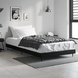vidaXL Okvir za krevet crni 90x200 cm konstruirano drvo Cijene