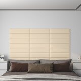 vidaXL zidne ploče od tkanine 12 kom krem 60 x 15 cm 1,08 m² Cijene