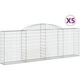  Lučne gabionske košare 5 kom 300x30x100/120cm pocinčano željezo | shoptok.hr